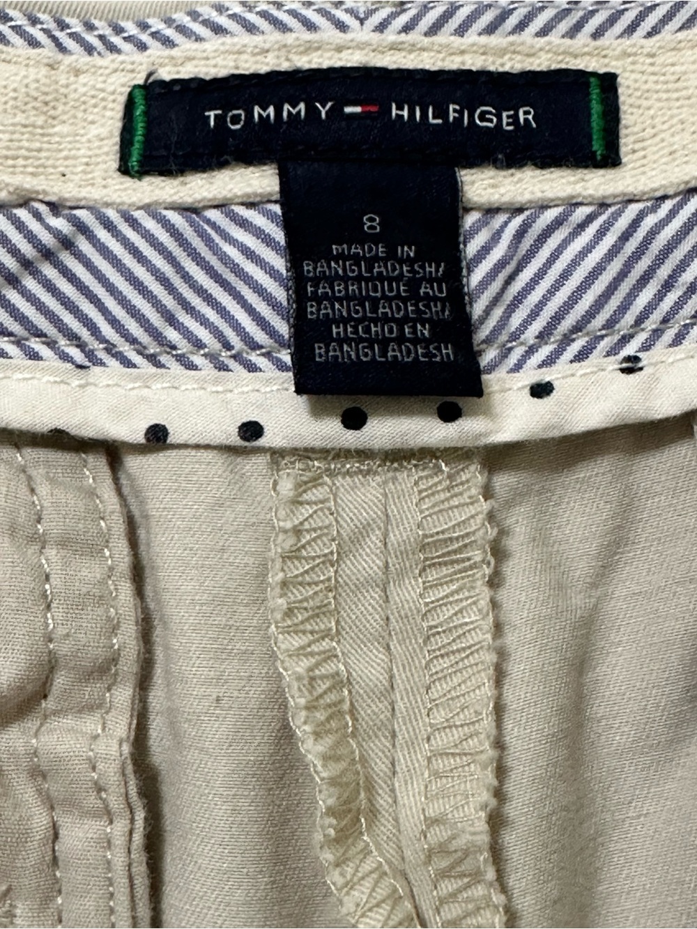 Tommy Hilfiger Women's Skinny Ankle Chino Pants - Light Khaki - Picture 2 of 6
